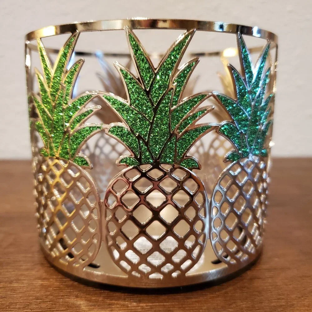 Bath and Body Works Pineapple Candle Holder Sleeve 3-Wick